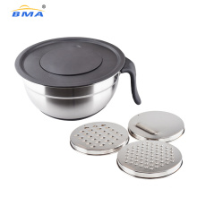 with Lids Steel Set Stainless Mixing Bowl Stainless Steel Kitchenware